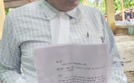 बिधुत लाइन से सटे पेड़ों को कटवाने के लिए एस डी एम को दिया पत्र