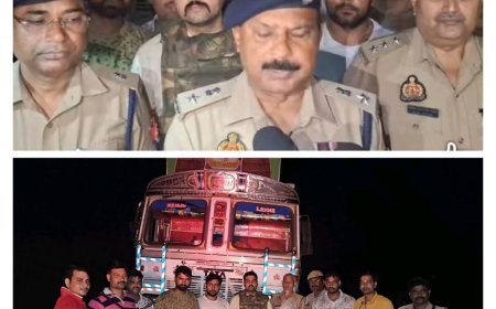 एक आरोपी के पैर में लगी गोली, असलहे,चोरी का माल व ट्रक बरामद