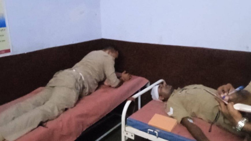 मंत्री जी के एस्कॉर्ट ड्यूटी में लगी पुलिस की जिप्सी खाई में गिरी, एसआई समेत तीन पुलिसकर्मी घायल