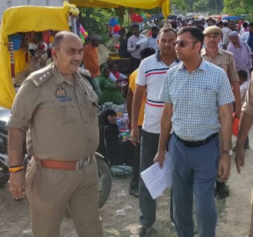 एसडीएम एवं सीओ ने बालू डम्प स्थल के आसपास रूट प्लान किया जारी