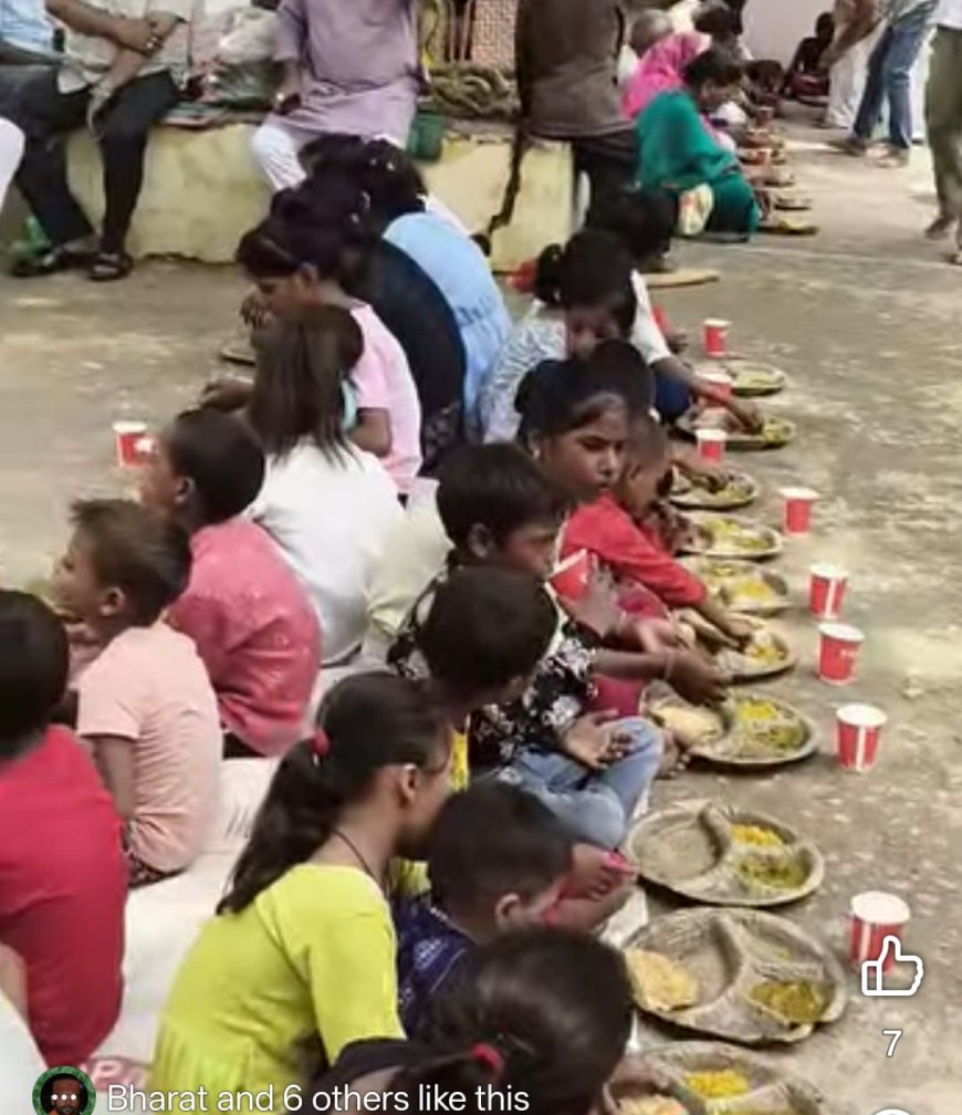 गुरु पूर्णिमा पर रही भक्तों की भीड़, लोगो ने छका भंडारा