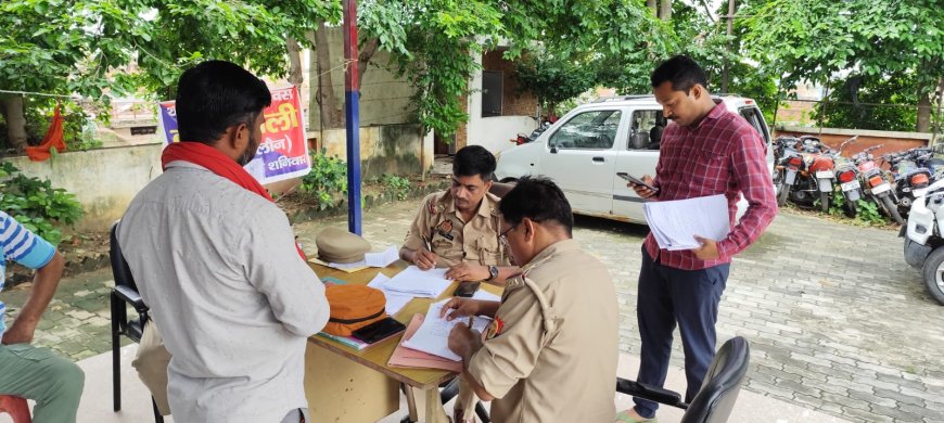 थाना समाधान दिवस में आयी 04 शिकायत मौके पर निस्तारण शून्य