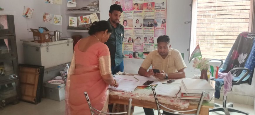 नायब तहसीलदार ने ग्राम पड़री व पन्यारा स्थित विद्यालयों का किया औचक निरीक्षण