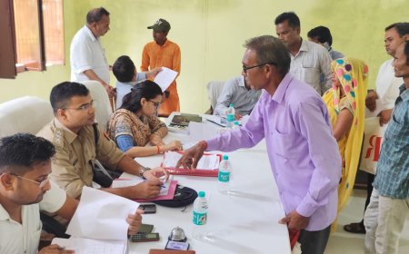 सम्पूर्ण समाधान दिबस में आयीं 25 शिकायते मौके पर 8 का निस्तारण