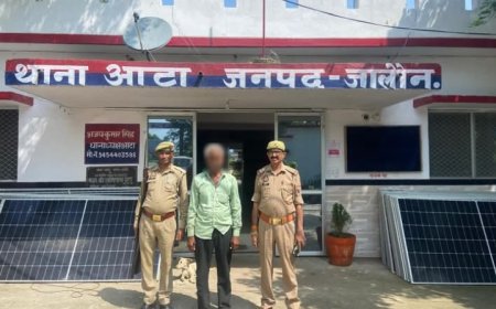 पुलिस ने एक वारंटी को गिरफ्तार कर भेजा जेल