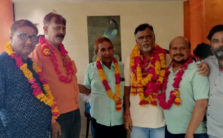 डिस्ट्रिक्ट प्रेस क्लब नगर इकाई की बैठक संपन्न राजेंद्र यादव बने महामंत्री