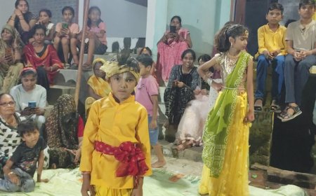 छोटे छोटे बच्चों द्वारा कृष्णलीला का अद्भुत कार्यक्रम किया आयोजित