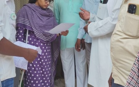 सामुदायिक स्वास्थ्य केंद्र का एस डी एम ने किया औचक निरीक्षण