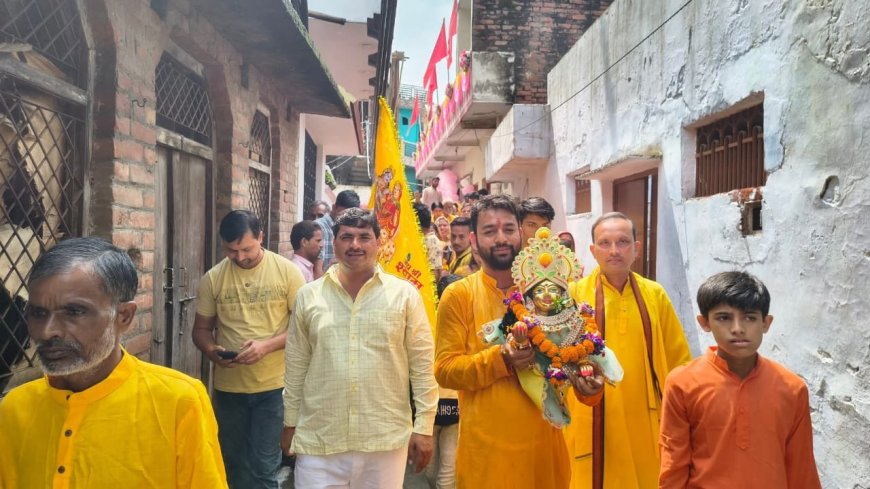 श्री लड्डू गोपाल जी की चल प्राण प्रतिष्ठा कार्यक्रम हुआ संपन्न