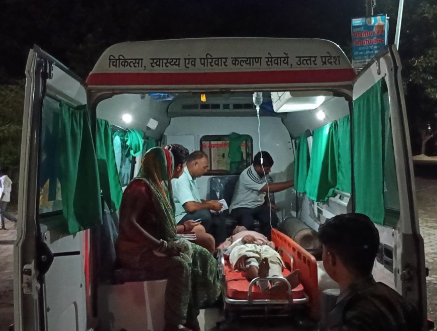 मोटर साइकिल चालक ने साइकिल सवार को मारी टक्कर