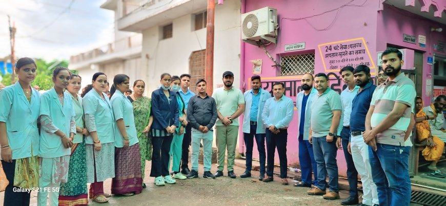 आयुष्मान मेडिकेयर पर निशुल्क मेडिकल कैंप का हुआ आयोजन