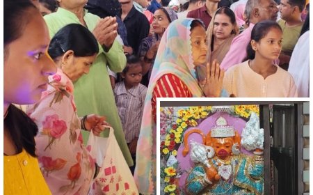 बुढ़वा मंगल पर हनुमान मन्दिरो मे उमड़ी श्रद्धालुओं की भीड़