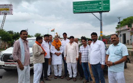 कैबिनेट मंत्री का पालिकाध्यक्ष व भाजपाइयों ने किया जोरदार स्वागत