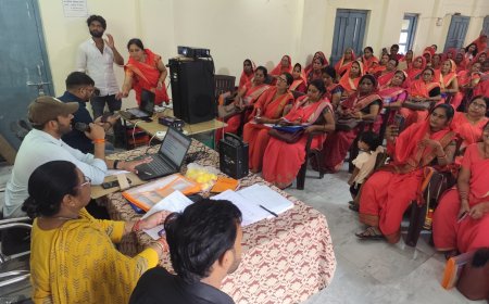 आंगनवाड़ी कार्यकत्रियों का तीन दिवसीय प्रशिक्षण हुआ प्रारम्भ