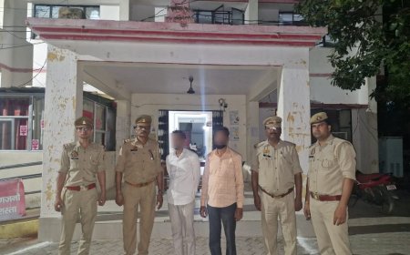 बाजार से अवैध विस्फोटक सामग्री की बरामदी में दो लोग गिरफ्तार।