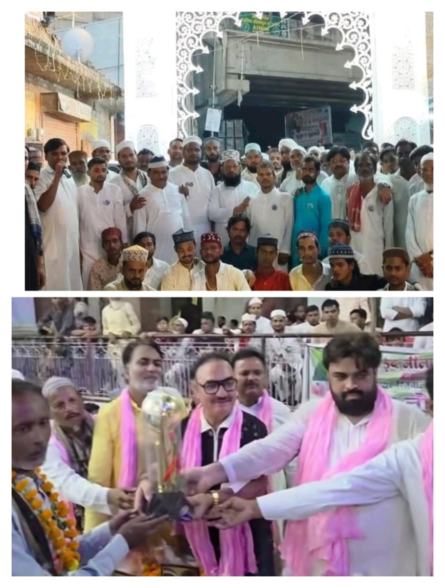 आलीशान मुहम्मदी गेट का निर्माण करने वाले कारीगरों को सम्मान से नवाजा