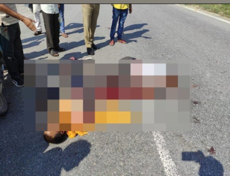 झांसी-कानपुर हाईवे पर तेजरफ्तार ट्रक ने बाइक में मारी टक्कर, दो की मौत