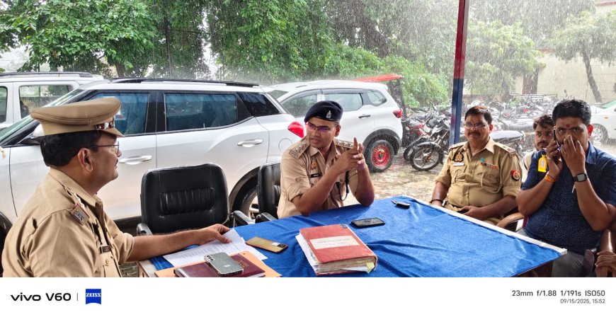 आगामी त्यौहार नवरात्रि को लेकर कोतवाली में हुई बैठक