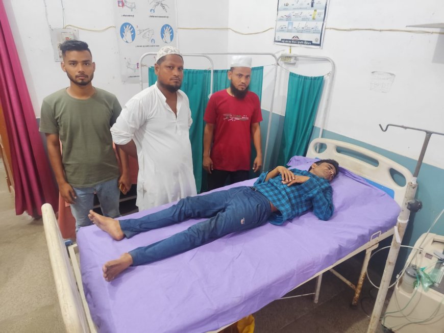 चोर ने डंडा मार कर गृह स्वामी को किया घायल