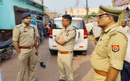 जुमे की नमाज पर अपर एस पी ने सुरक्षा व्यवस्था का लिया जायजा