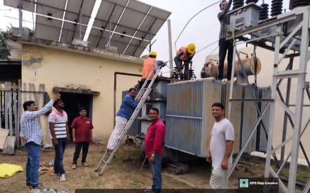 इंजीनियरों ने सब स्टेशन के हैवी क्षमता के ट्रांसफार्मर का किया अनुरक्षण कार्य