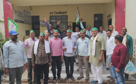 भा कि यू ने दैवीय आपदा पर सहायता राशि दिलाये जाने की एस डी एम से की मांग