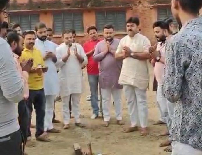 षष्टम श्याम महोत्सव का पालिकाध्यक्ष ने किया भूमि पूजन