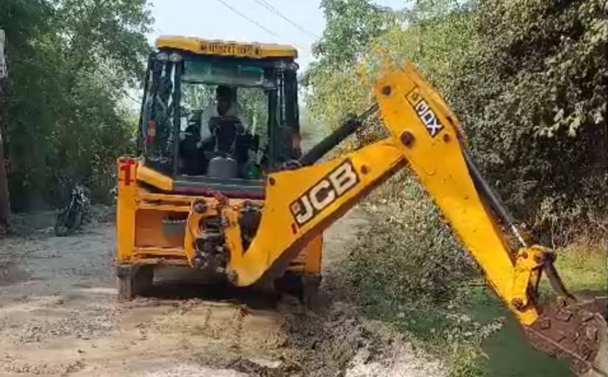 जर्जर पिण्डारी मार्ग का निर्माण कार्य हुआ शुरू