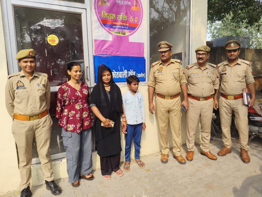 ट्यूशन पढ़ने गए लापता किशोर को मंडी चौकी इंचार्ज ने झाड़ियों से किया बरामद