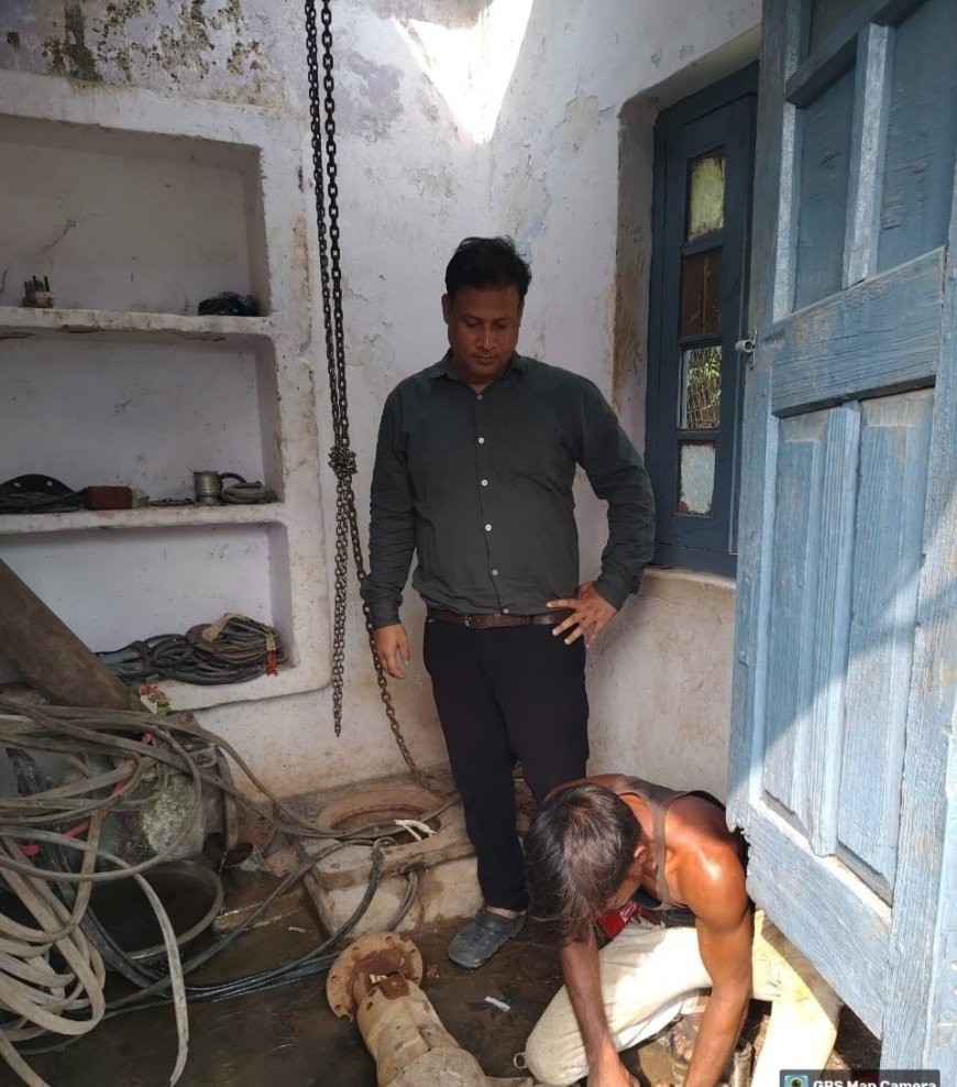 अलग-अलग 2 नलकूपों के मोटर फुकनें से आधा दर्जन मुहल्लों में पेयजल आपूर्ति लड़खड़ाई