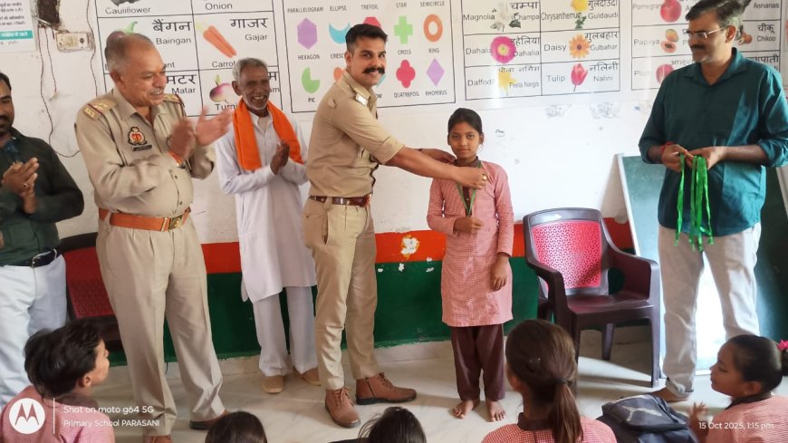 पुलिस ने ग्राम परासनी में चलाया जागरूकता अभियान