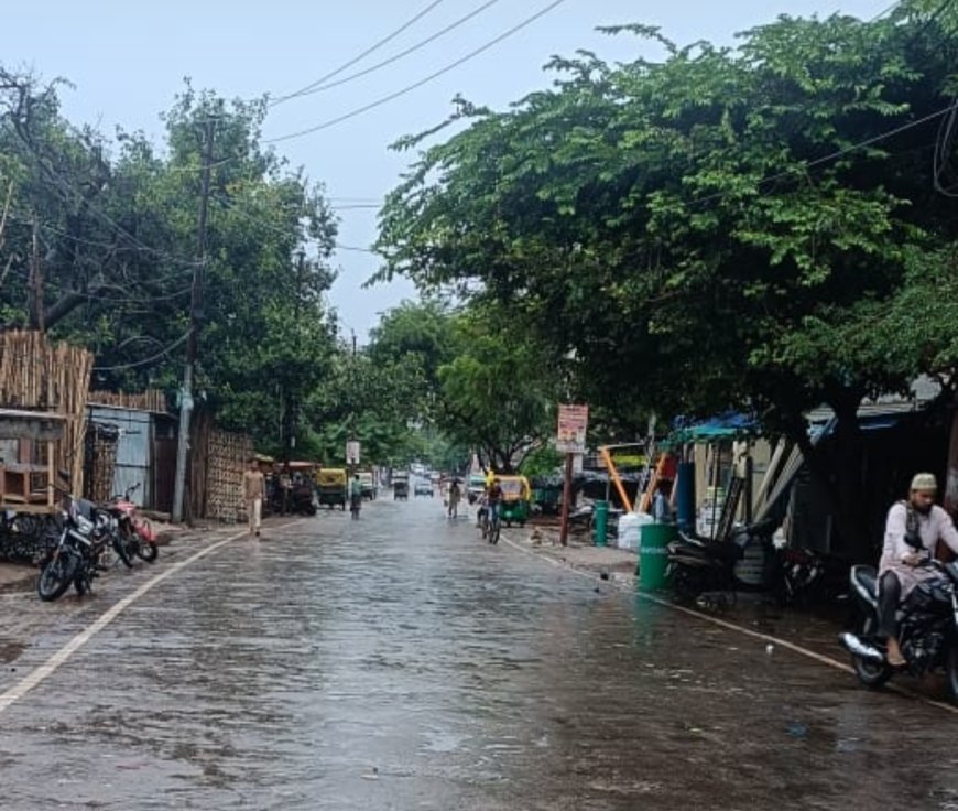 झमाझम बरसात से जनजीवन प्रभावित होने से सड़कों में पसरा सन्नाटा, फसलें हुई क्षतिग्रस्त