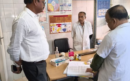नवनियुक्त सीएमओ ने सीएचसी का किया औचक निरीक्षण