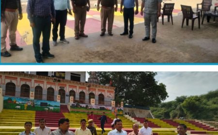 यमुना तट के घाटों का उच्च अधिकारियों ने किया निरीक्षण