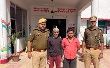 पुलिस ने दो वारंटी को गिरफ्तार कर भेजा जेल