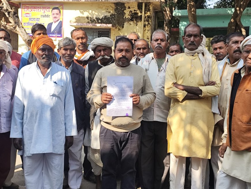 प्रशासन से ग्रामीणों को मिला खोखला आश्वासन खुद कर रहे है गौवंशजों के चारे की व्यबस्था