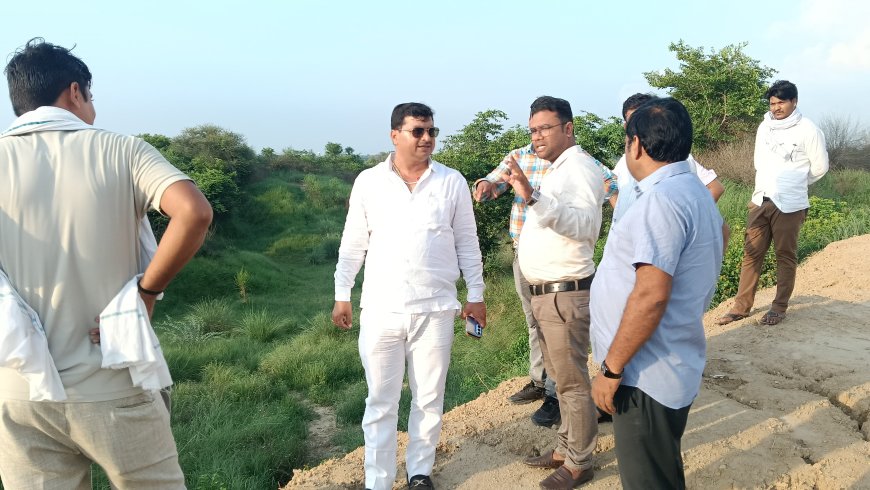 पालिका अध्यक्ष व ईओ ने निर्माणाधीन गौशाला का किया निरीक्षण