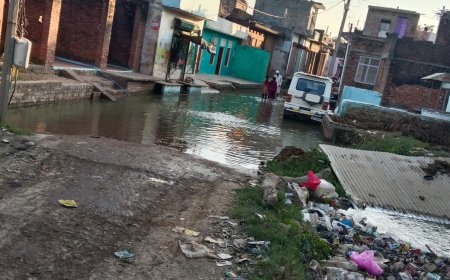 पी डब्लू डी की सरकारी जमीन पर नाले के ऊपर लोगों ने किया अवैध कब्जा