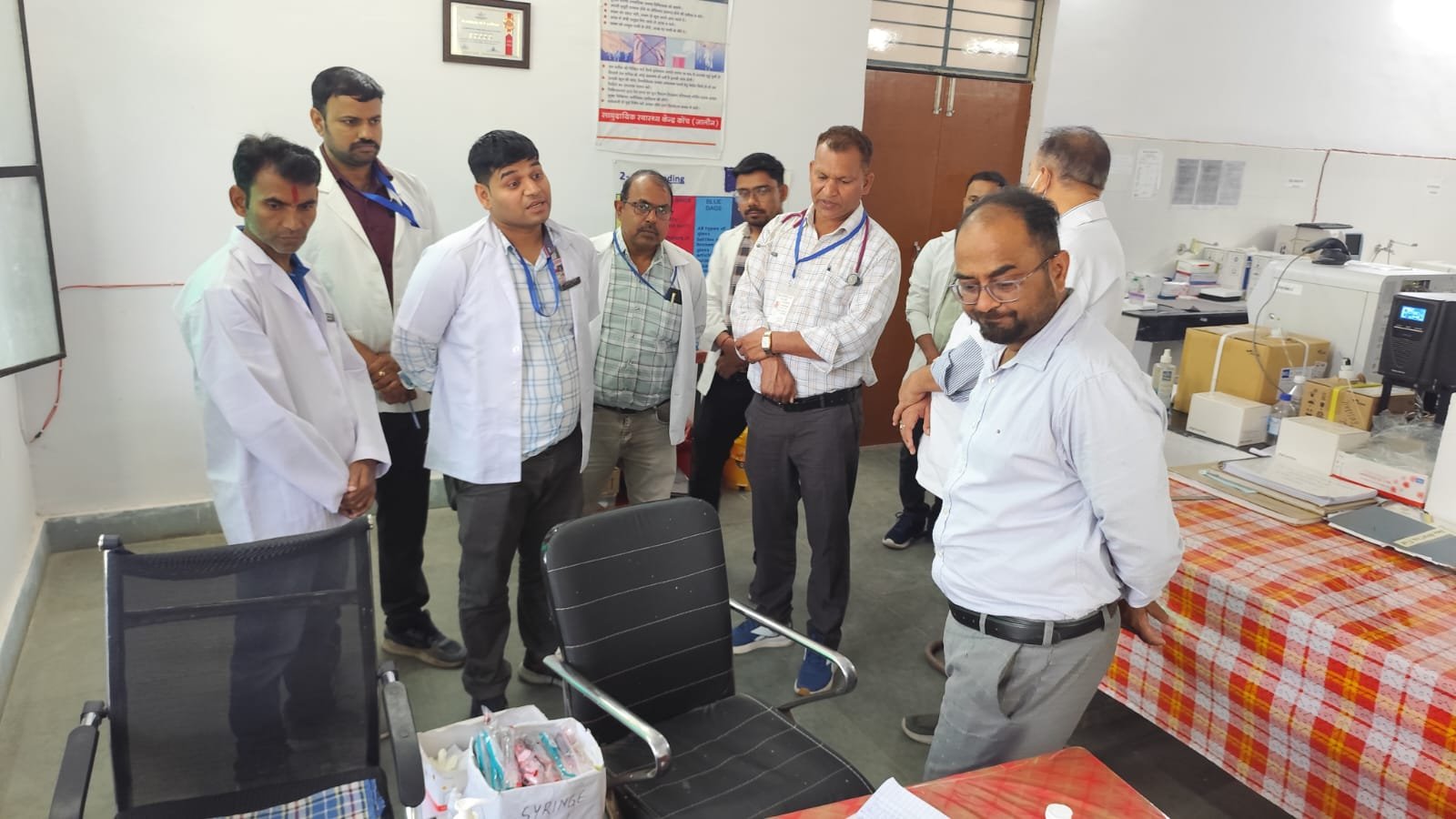 कायाकल्प टीम ने सी एच सी का किया निरीक्षण