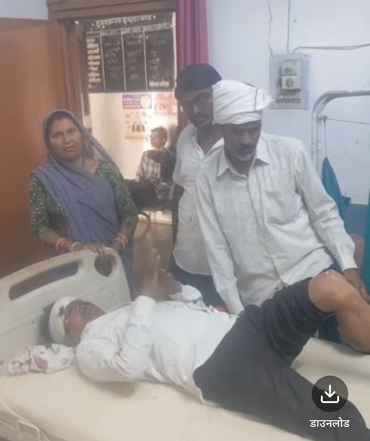 अन्ना गौबंश के कारण सड़क हादसे में जीजा-साले घायल