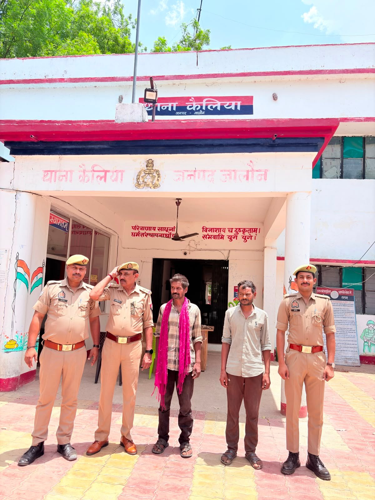 कैलिया पुलिस ने वारंटी को गिरफ्तार कर भेजा जेल