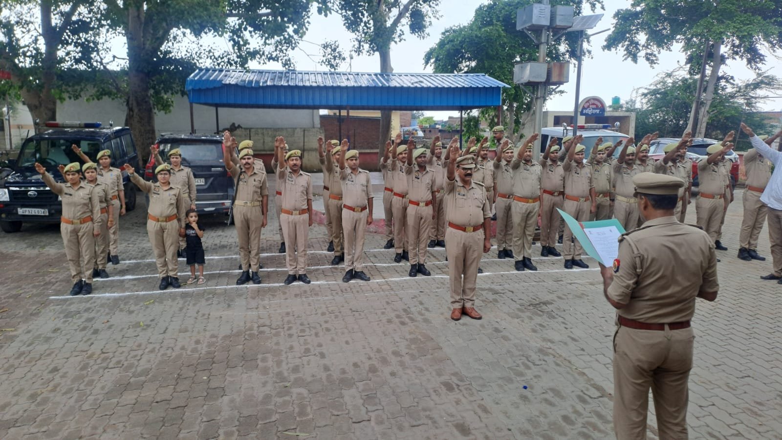 कोतवाली परिसर में जल संरक्षण की दिलाई गई शपथ