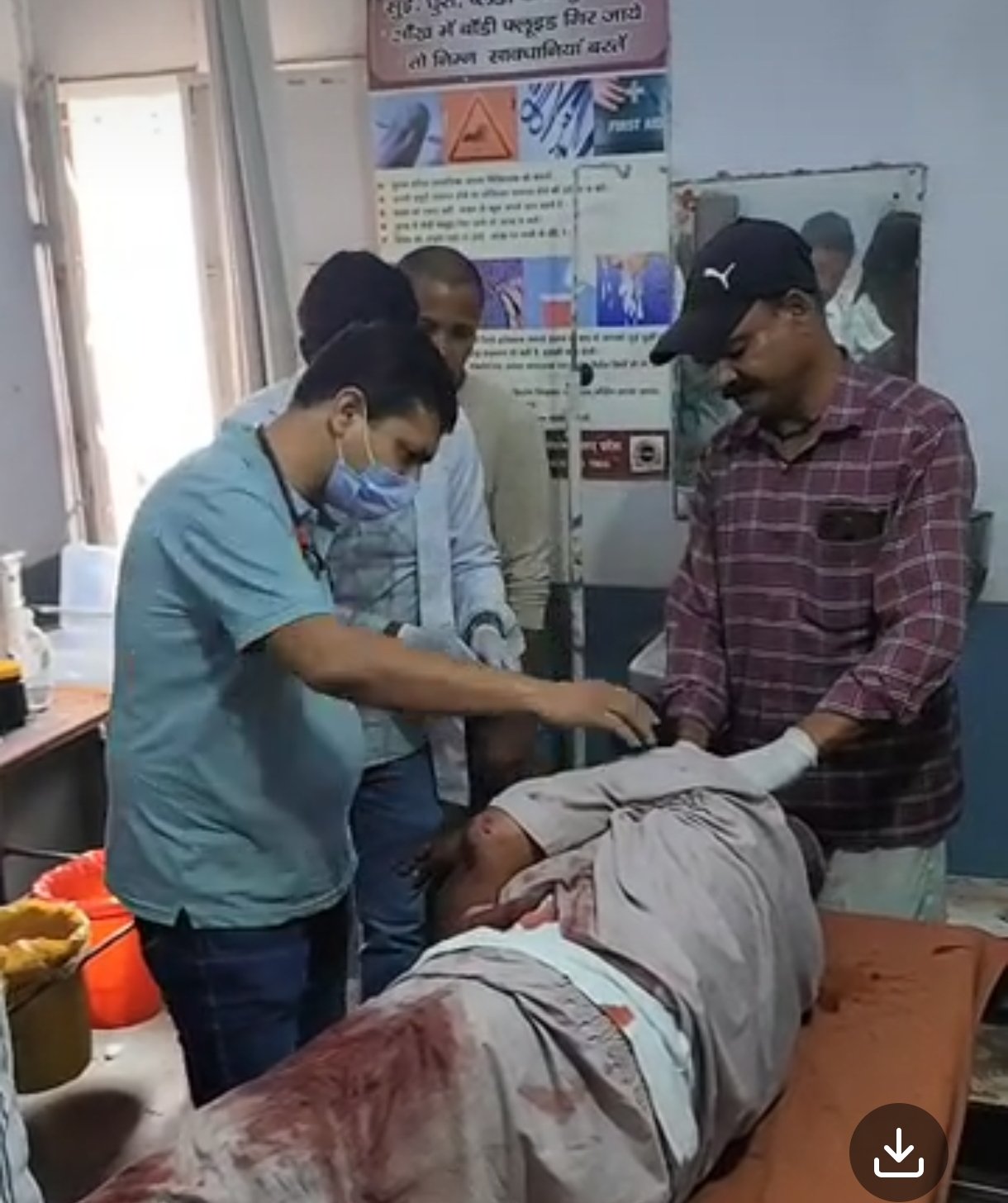 ट्रैक्टर से टकराकर कार सवार गम्भीर रूप से हुआ घायल
